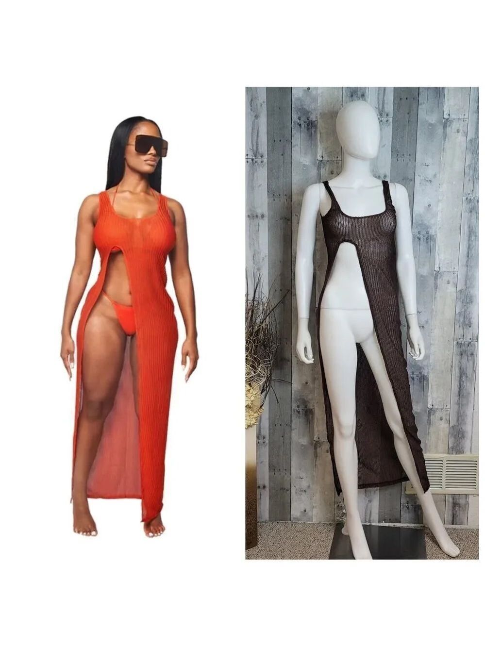 Phoenix Beach Dress in chocolate size small